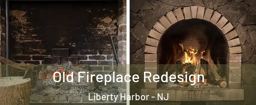 Old Fireplace Redesign Liberty Harbor - NJ