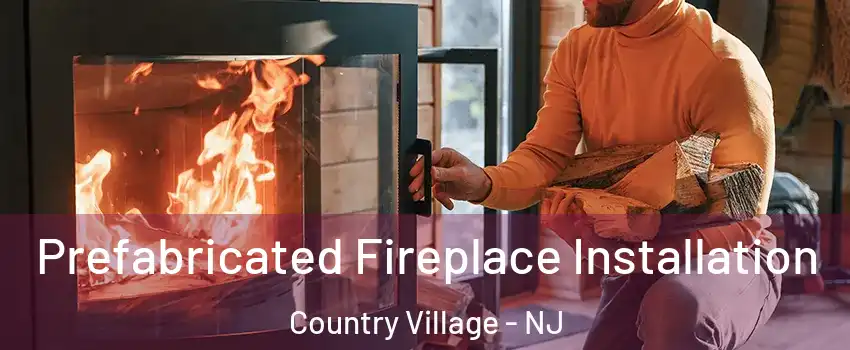 Prefabricated Fireplace Installation Country Village - NJ